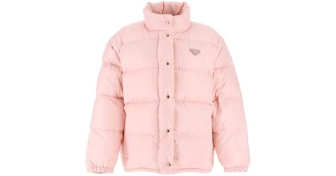 pink prada puffer jacket|Prada puffer jacket sale.